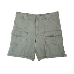 VF Jeanswear cargo hiking shorts men's 36x8 khaki green outdoor adventure